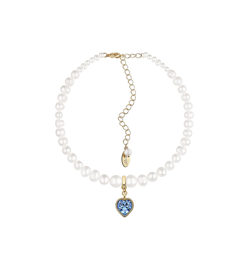 PEARLS CHOKER WITH HEART - фото 24