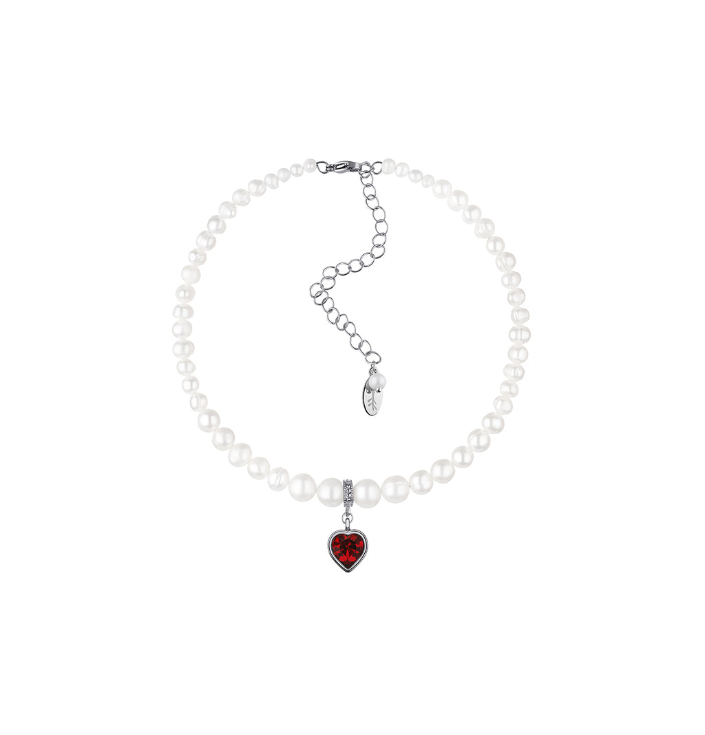 PEARLS CHOKER WITH HEART - фото 14
