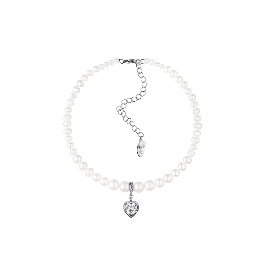 PEARLS CHOKER WITH HEART - фото 9