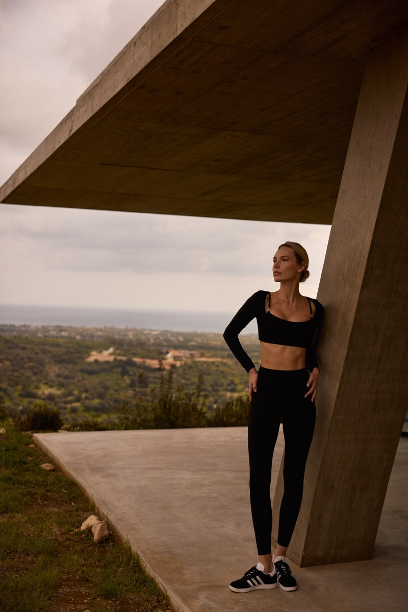 High-Waist Black Leggings