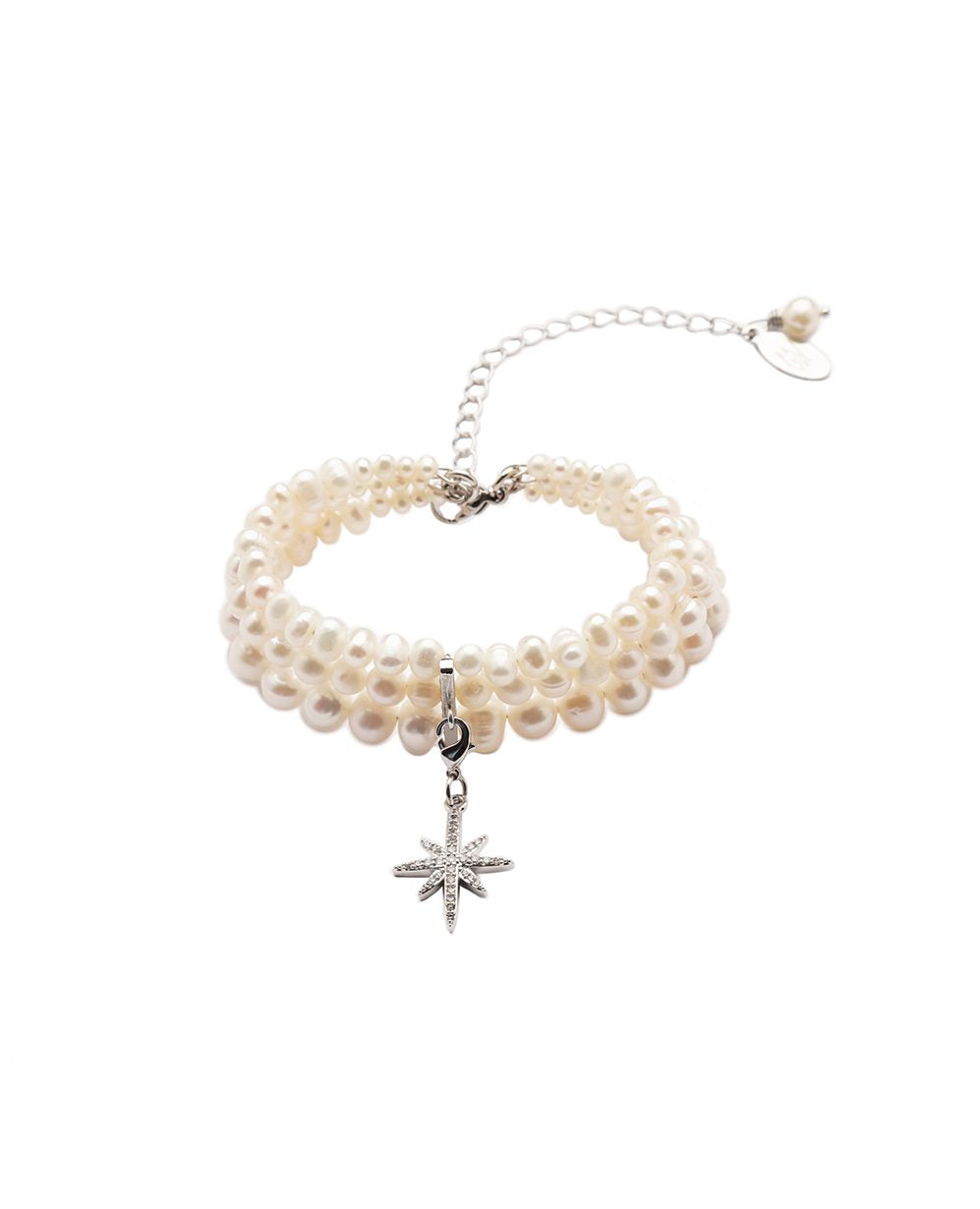 PEARLS BRACELET WITH "MORNING STAR" - фото 7