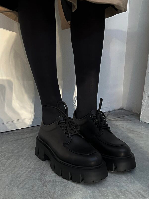 R ONE lace-up shoes with a rough sole