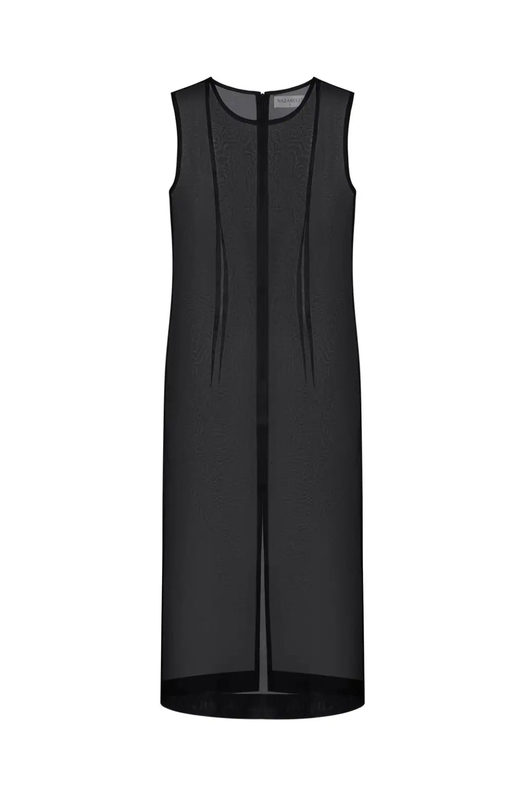 Organza dress with a cape