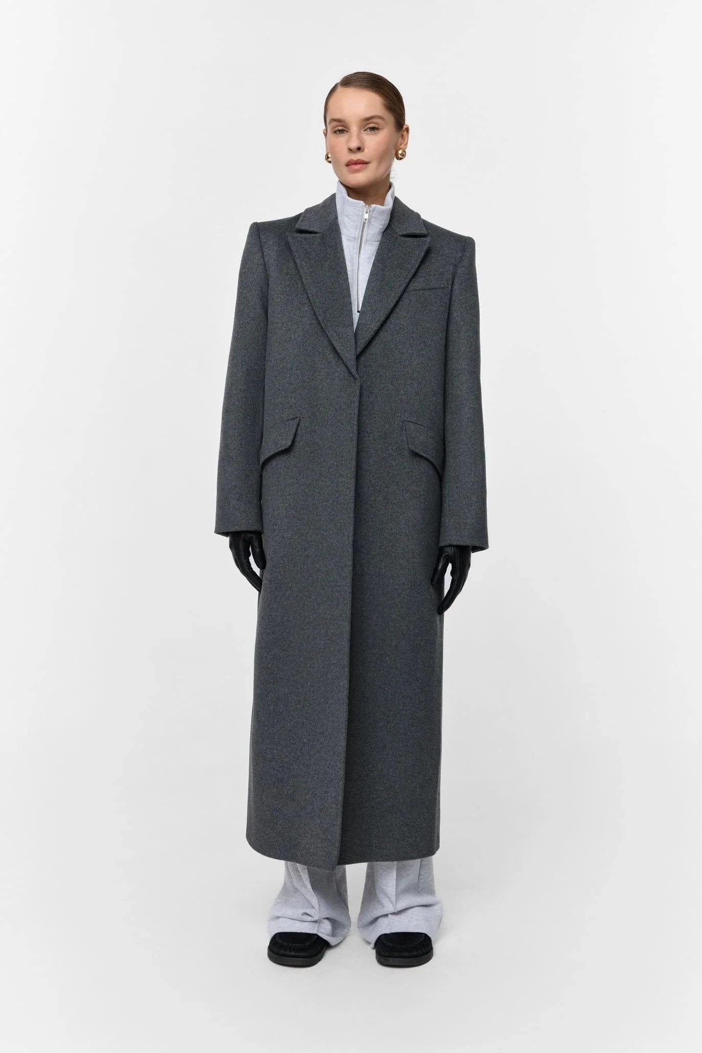 Пальто из шерсти GRIS