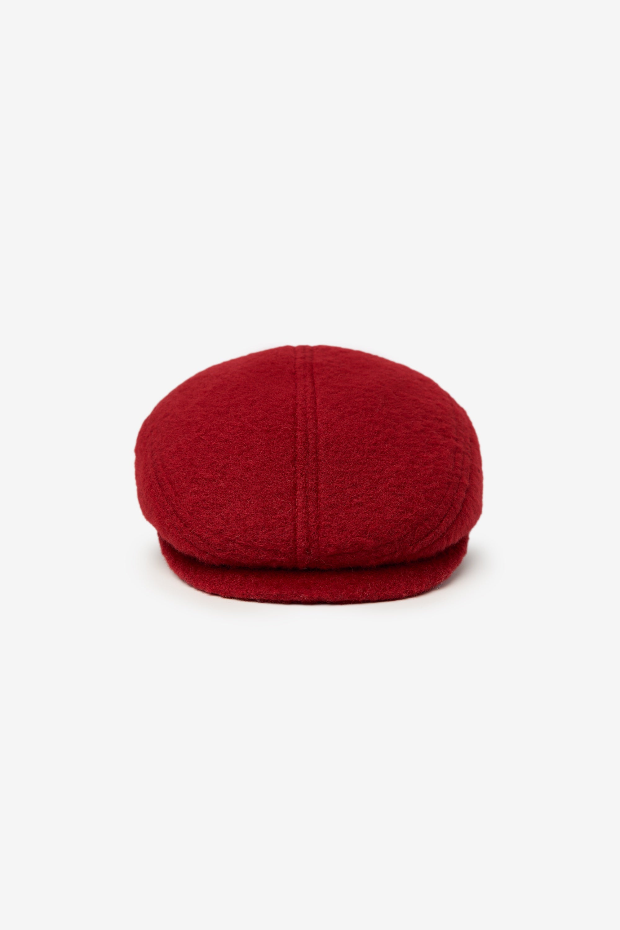 Flat Wool Cap – Red