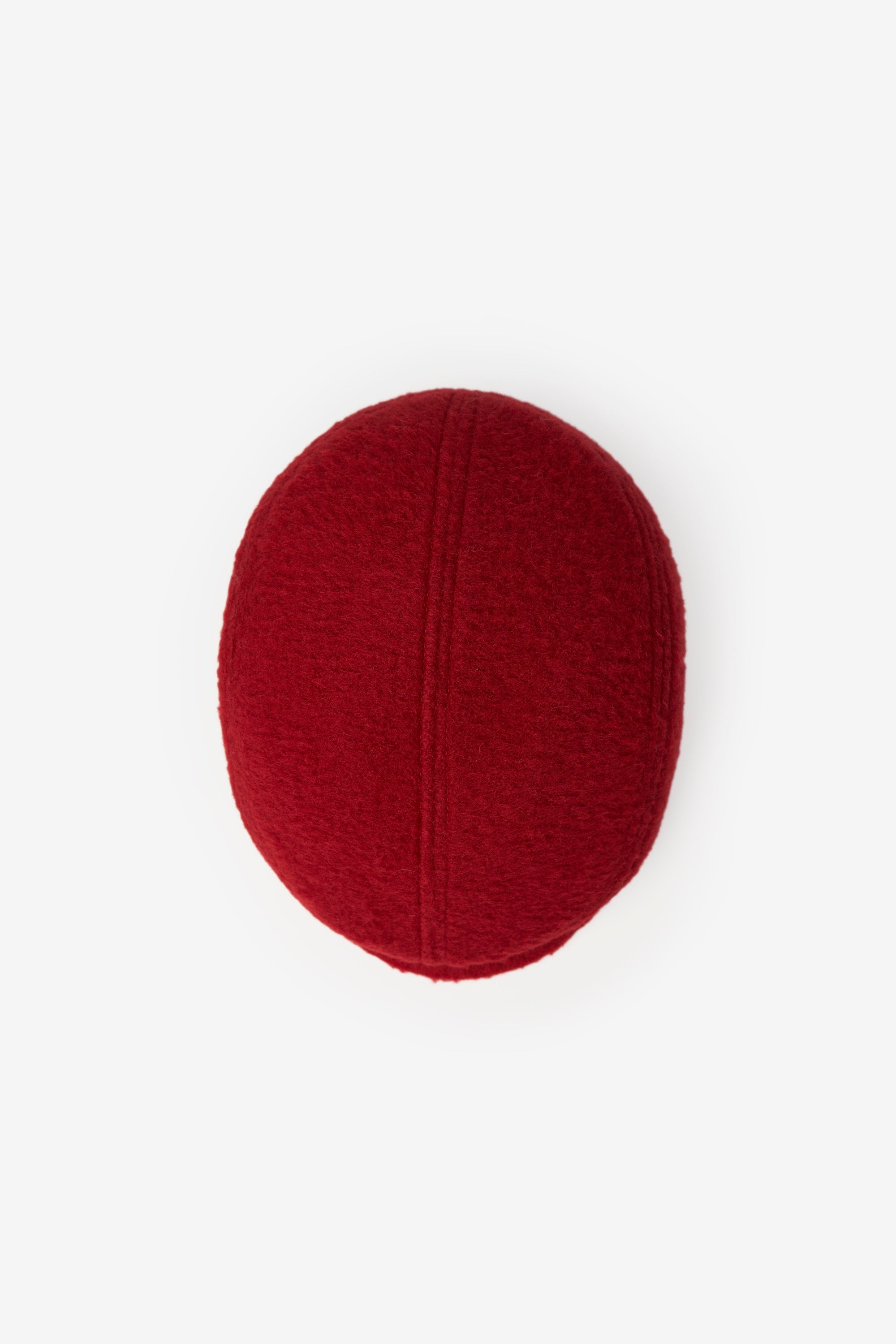Flat Wool Cap – Red