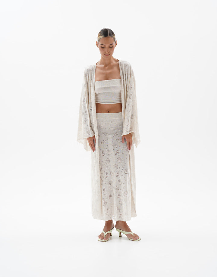 Кимоно BlackSeaTribe Openwork robe violet