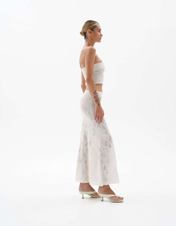 BlackSeaTribe Openwork maxi skirt pink
