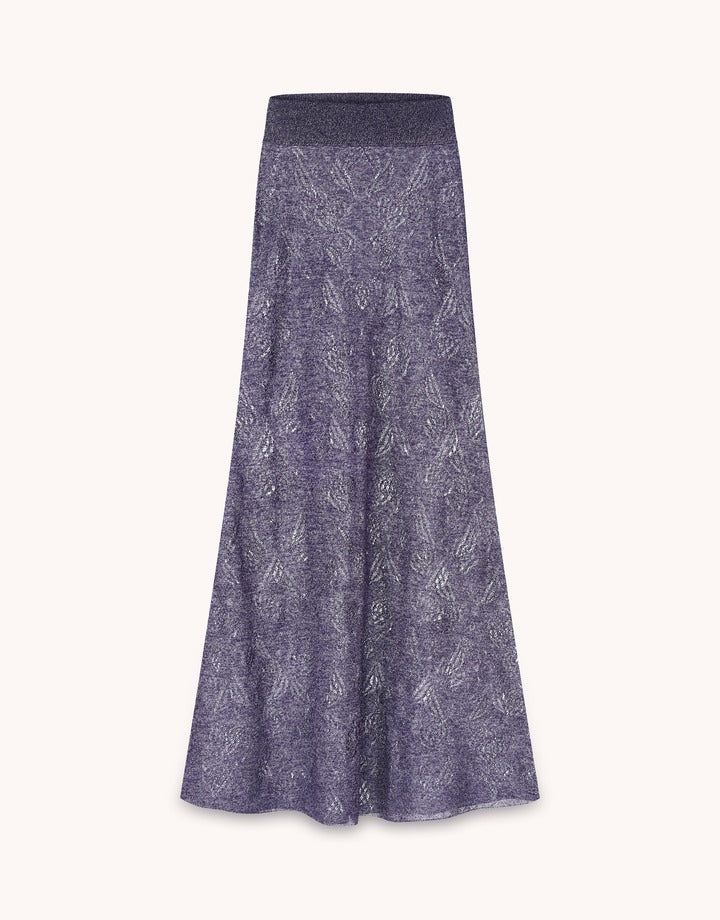 BlackSeaTribe Openwork maxi skirt pink