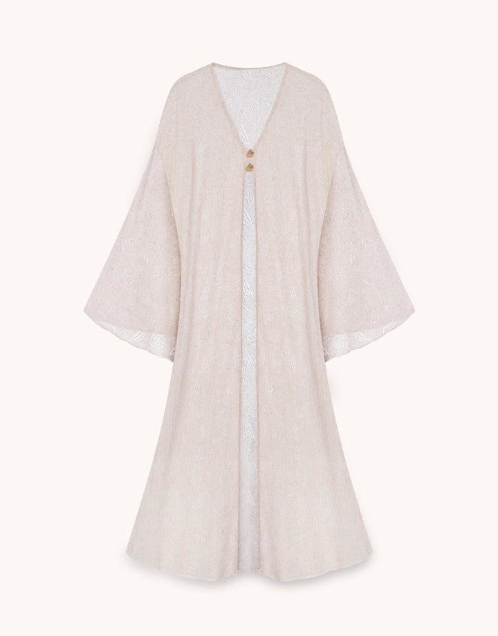 BlackSeaTribe Openwork robe violet