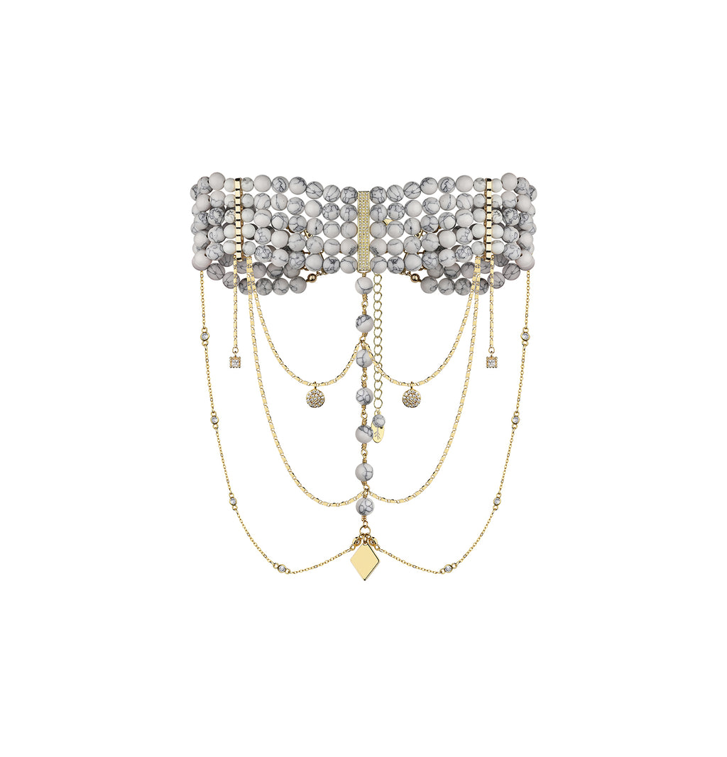 “INNOCENT CLASSIC” NECKLACE MARBLE WITH GOLDEN - фото 2