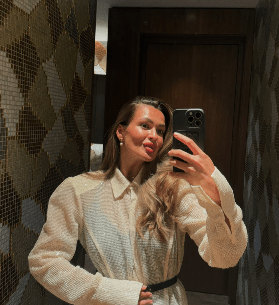 Блуза KRISTINA LAPTSO Ivory Glimmer