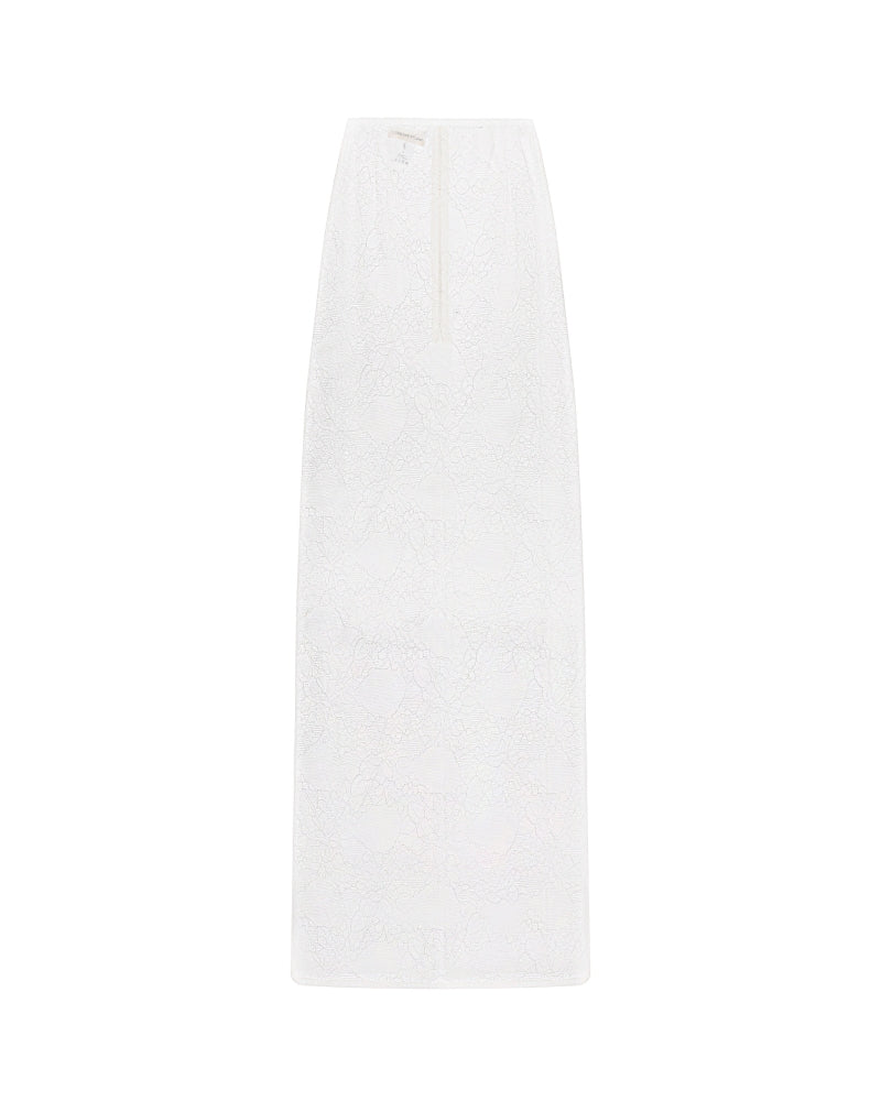 Ivory Lace Maxi Skirt