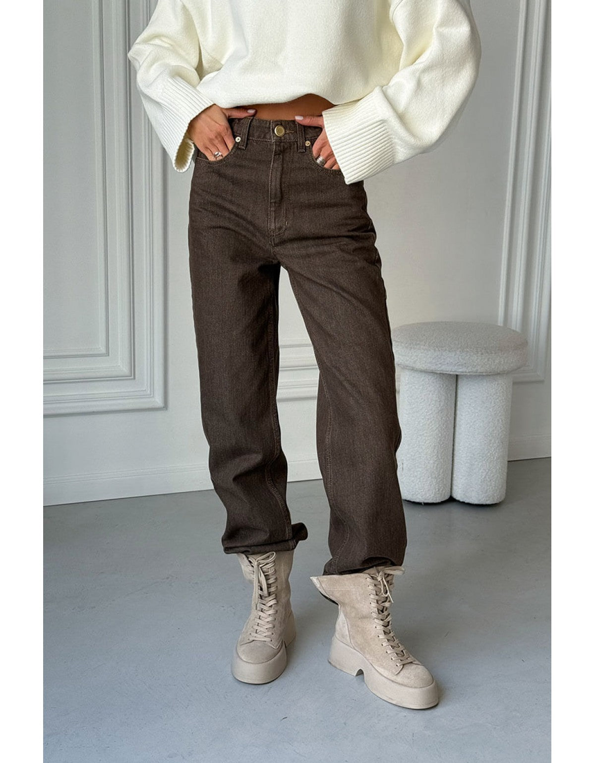 AISENBERG Jeans Mia White