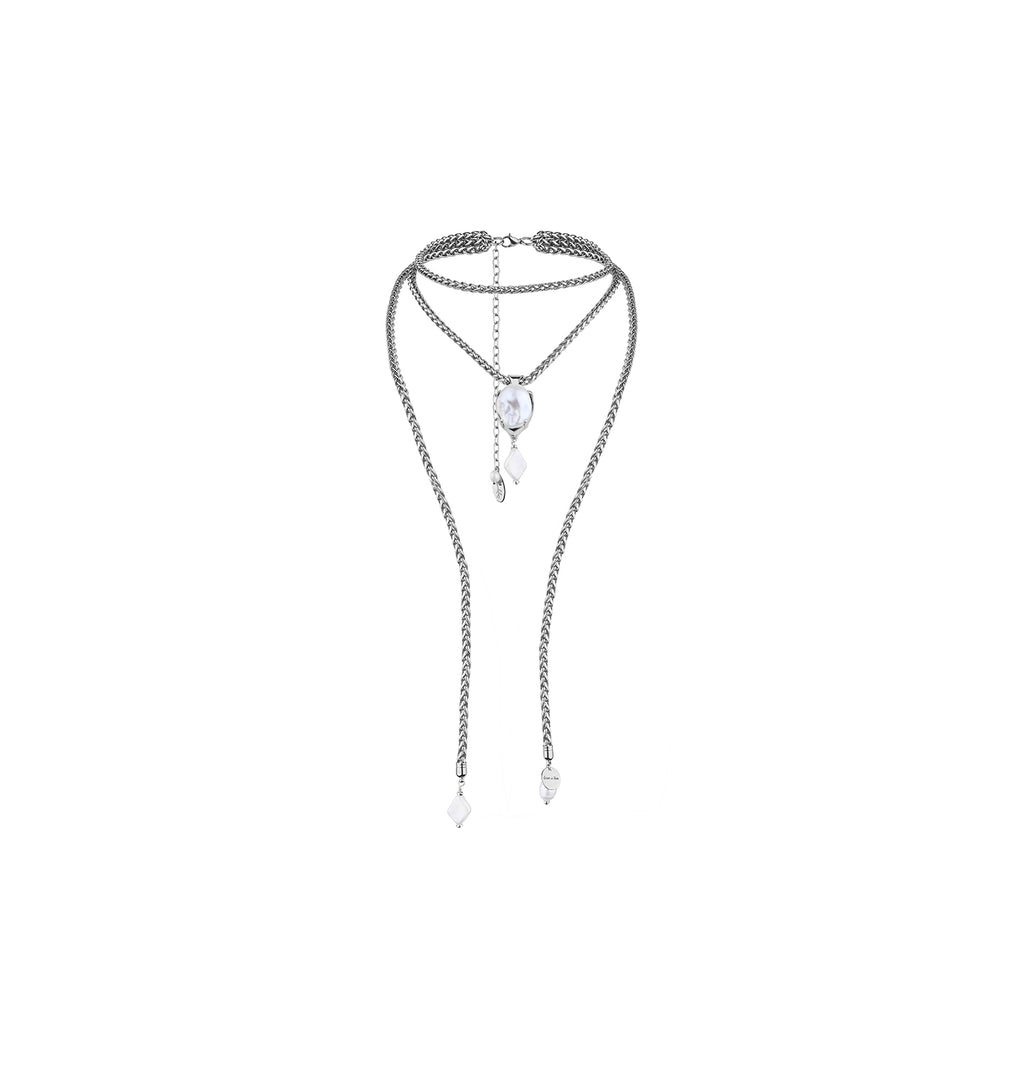 "ODESA" DOUBLE CHAIN NECKLACE - фото 1