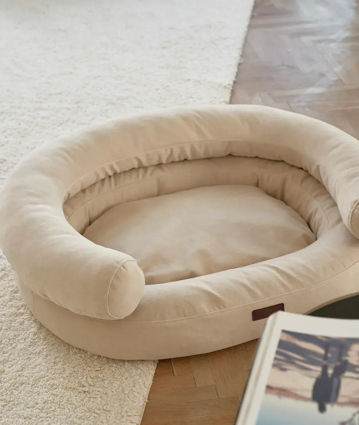 CHOUCHOU orthopedic bed for dogs “Marshmallow” brown