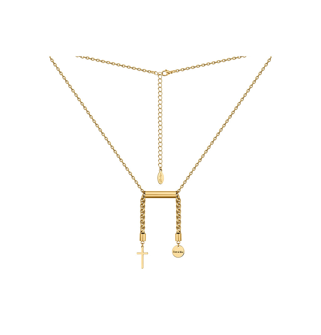 "LIBRA" NECKLACE WITH CROSS - фото 5