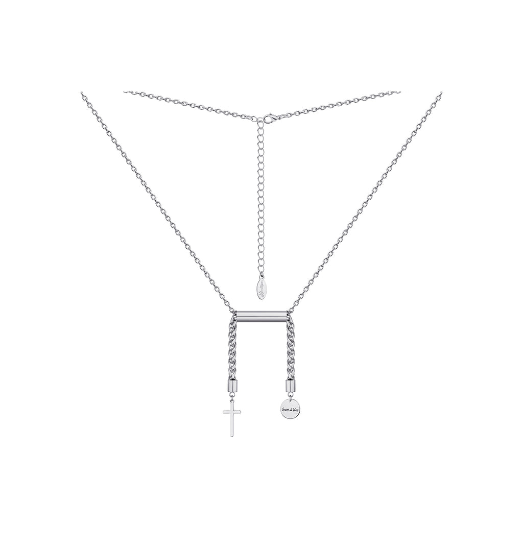 "LIBRA" NECKLACE WITH CROSS - фото 2