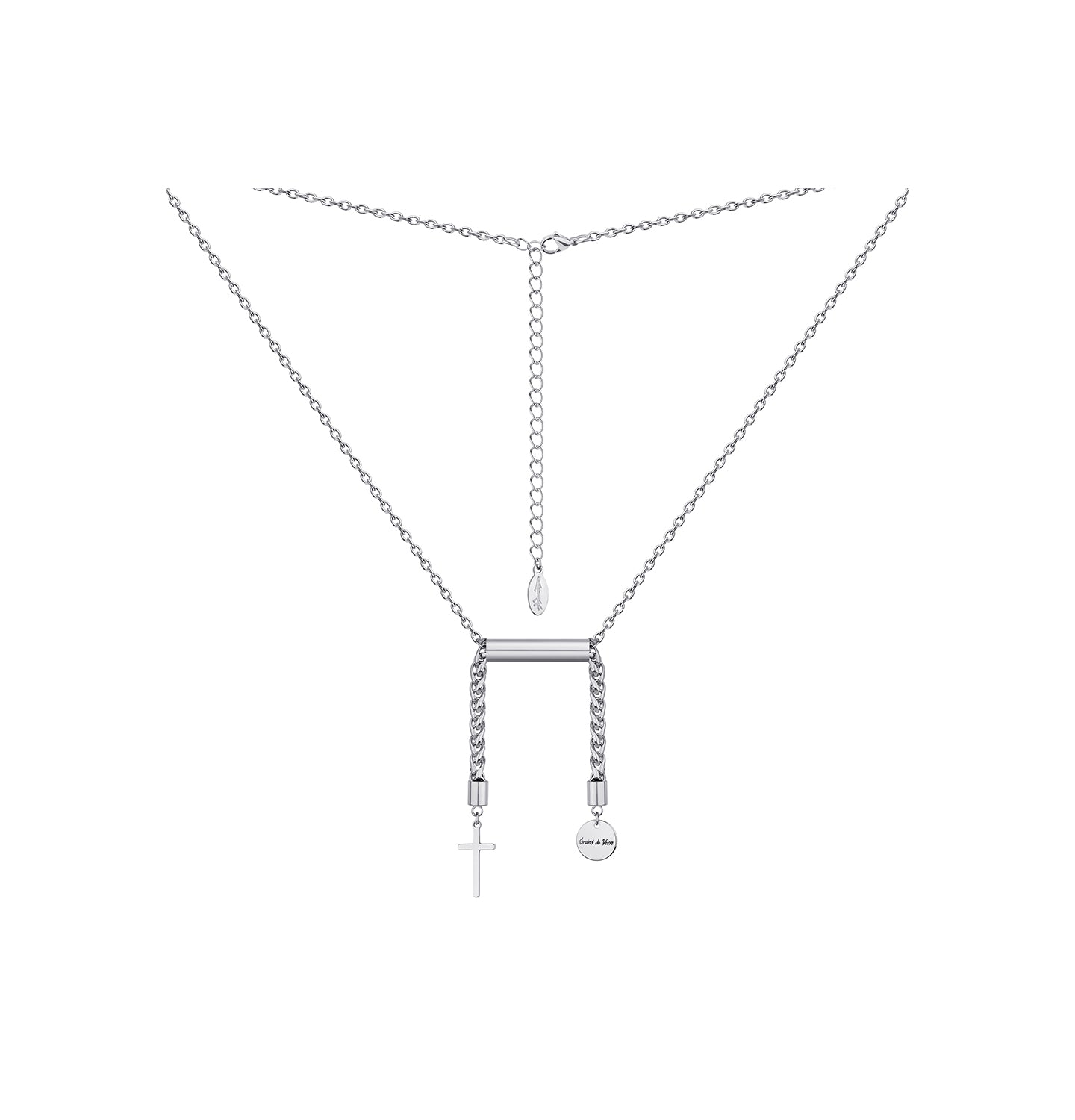 "LIBRA" NECKLACE WITH CROSS - фото 2