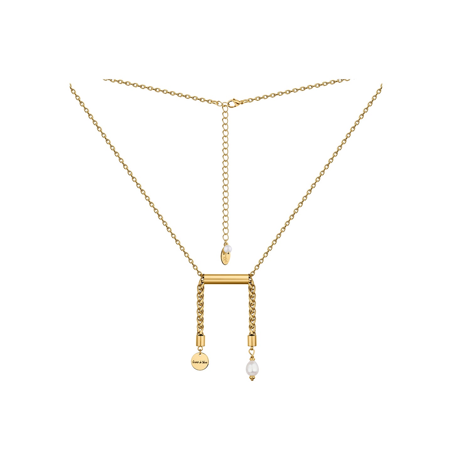 "LIBRA" NECKLACE WITH PEARL - фото 2