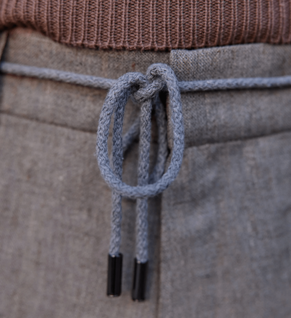 Штани the SUIT MAN лляні (сіро-бежеві)