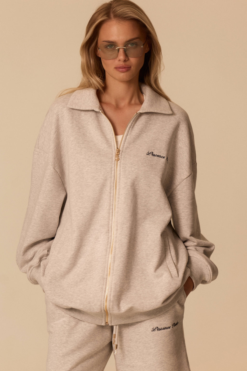 LE CLUB COLLAR ZIP HOODIE
