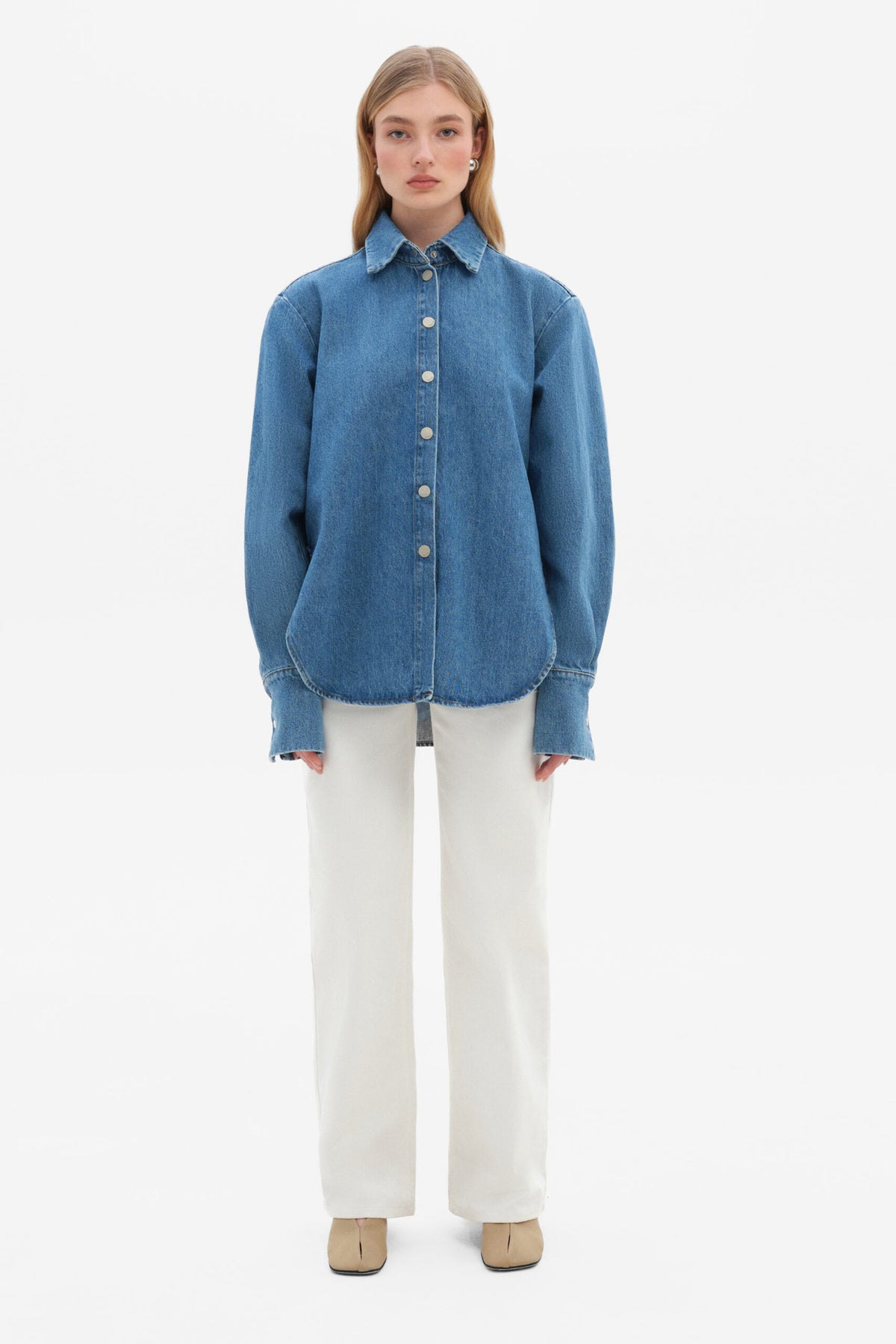 Light Blue Denim Shirt - фото 1