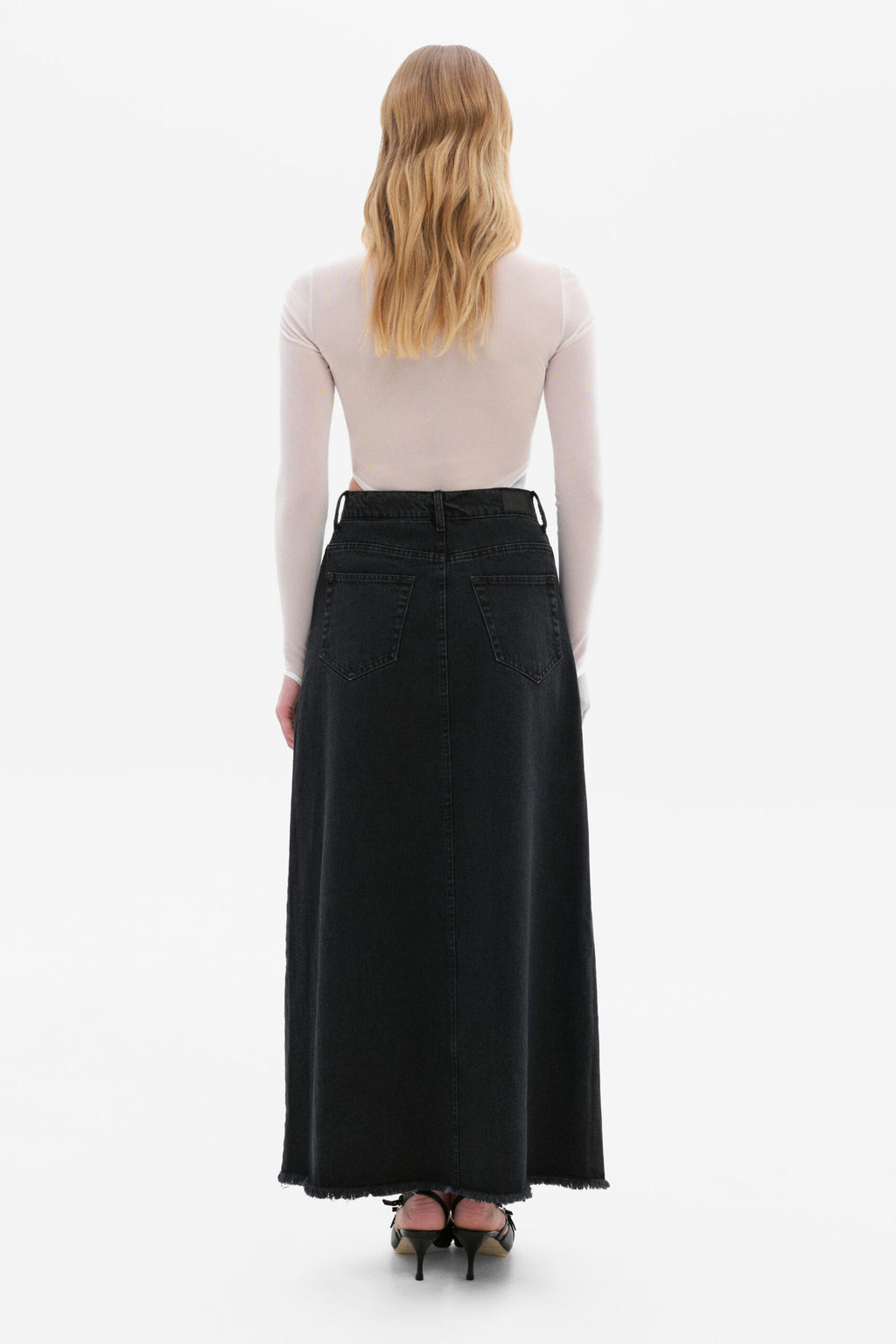 Black Midi Skirt - фото 2