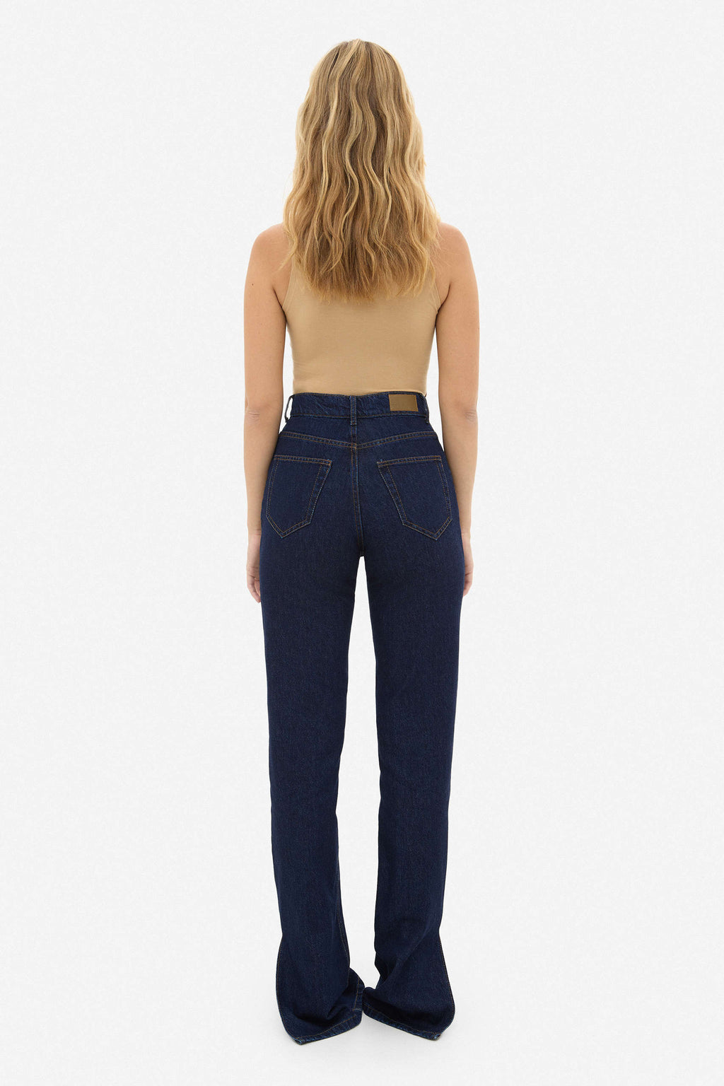 Indigo Jeans With Cuts - фото 2