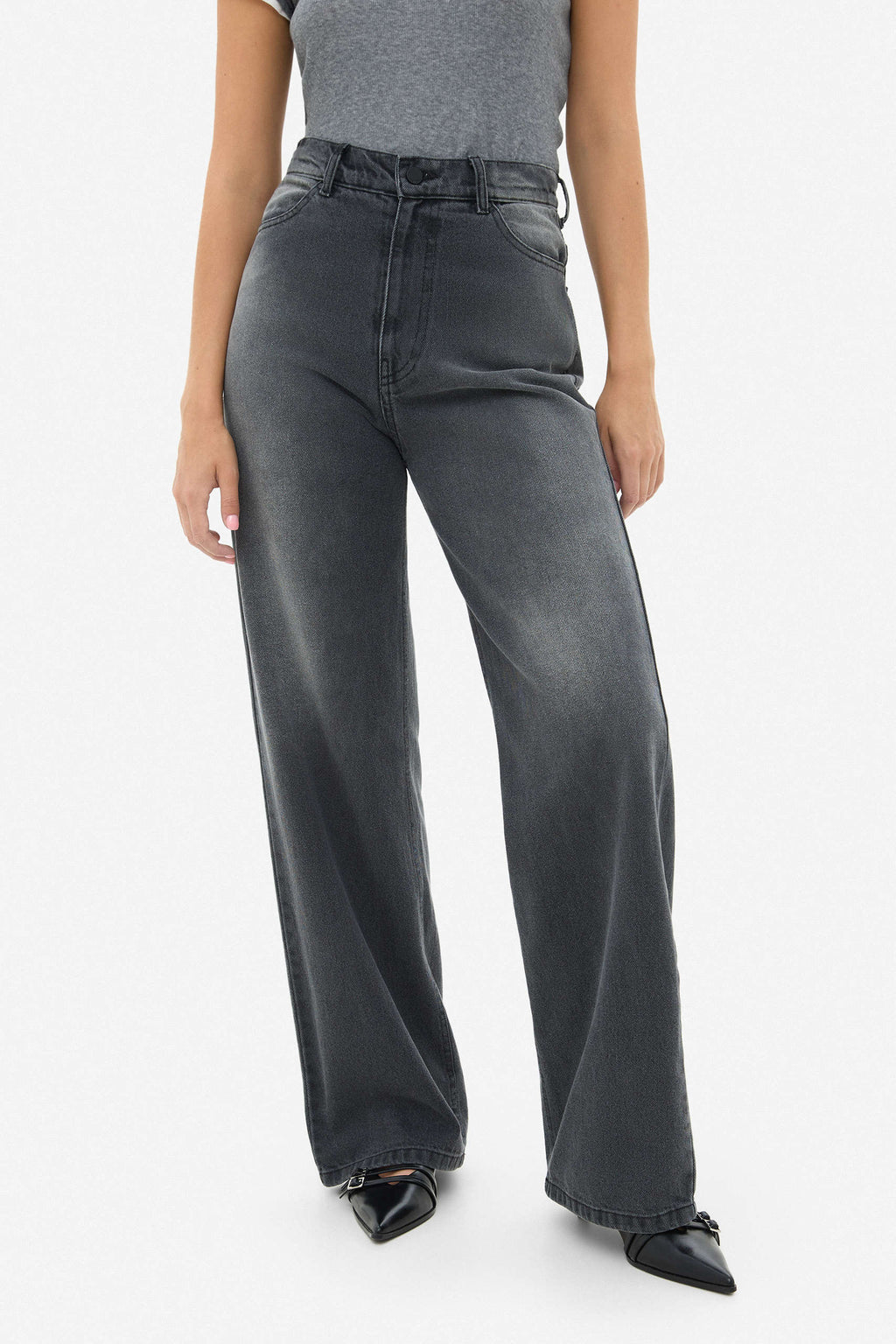 Baggy Grey Jeans - фото 4