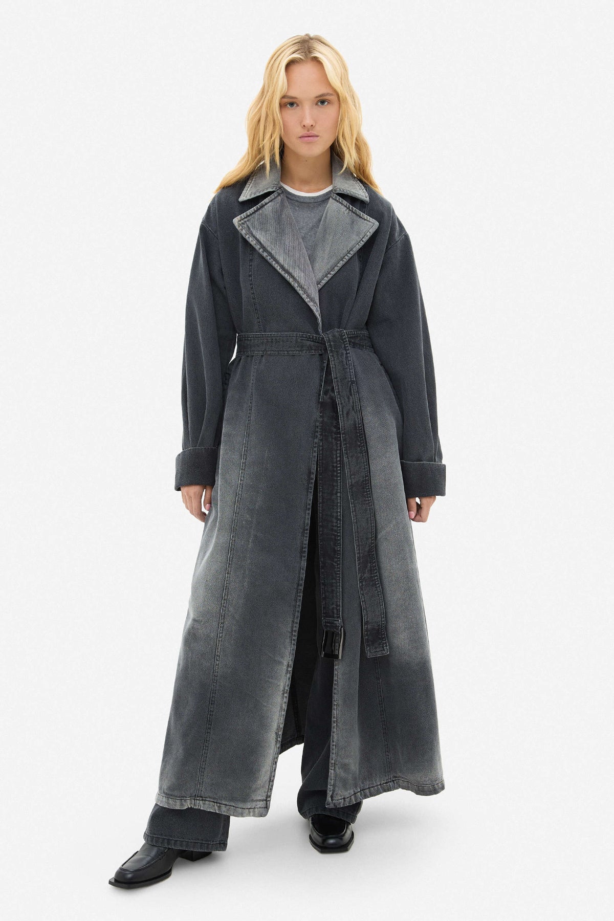 Denim Grey Coat - фото 1