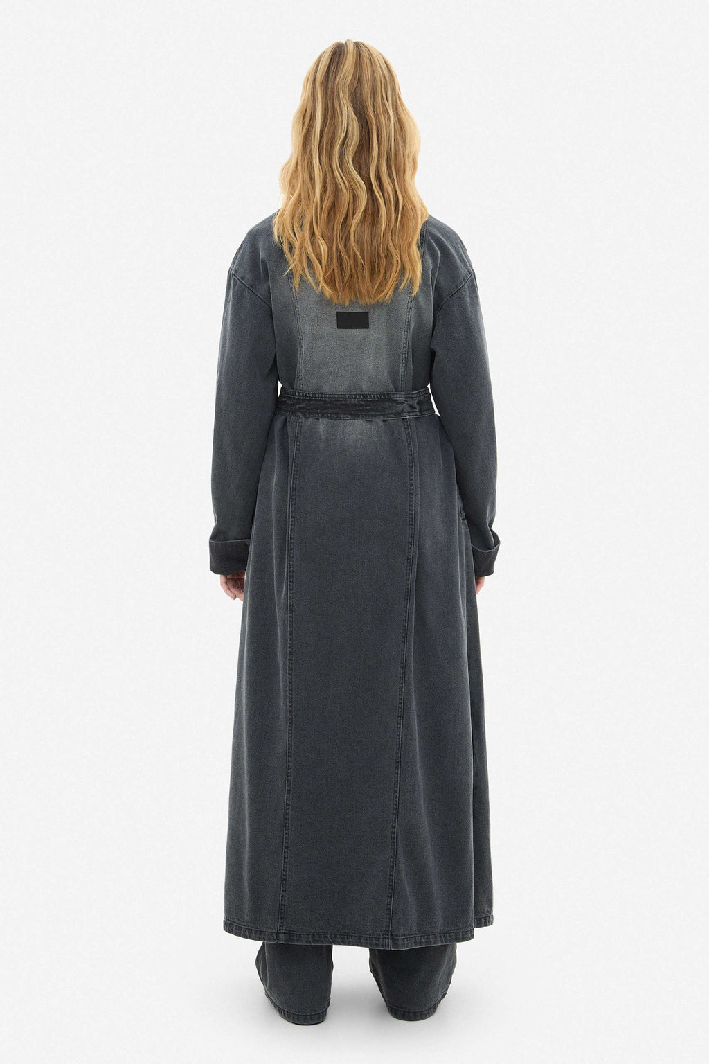 Denim Grey Coat - фото 2