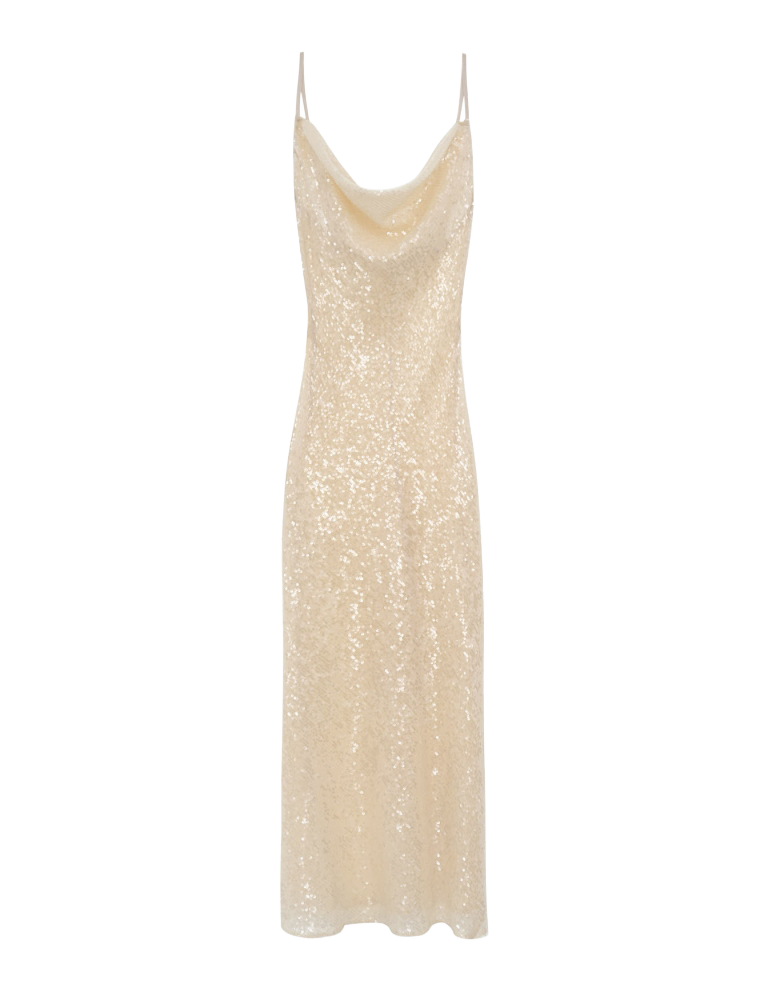 MERMAID SEQUIN MAXI DRESS - фото 1