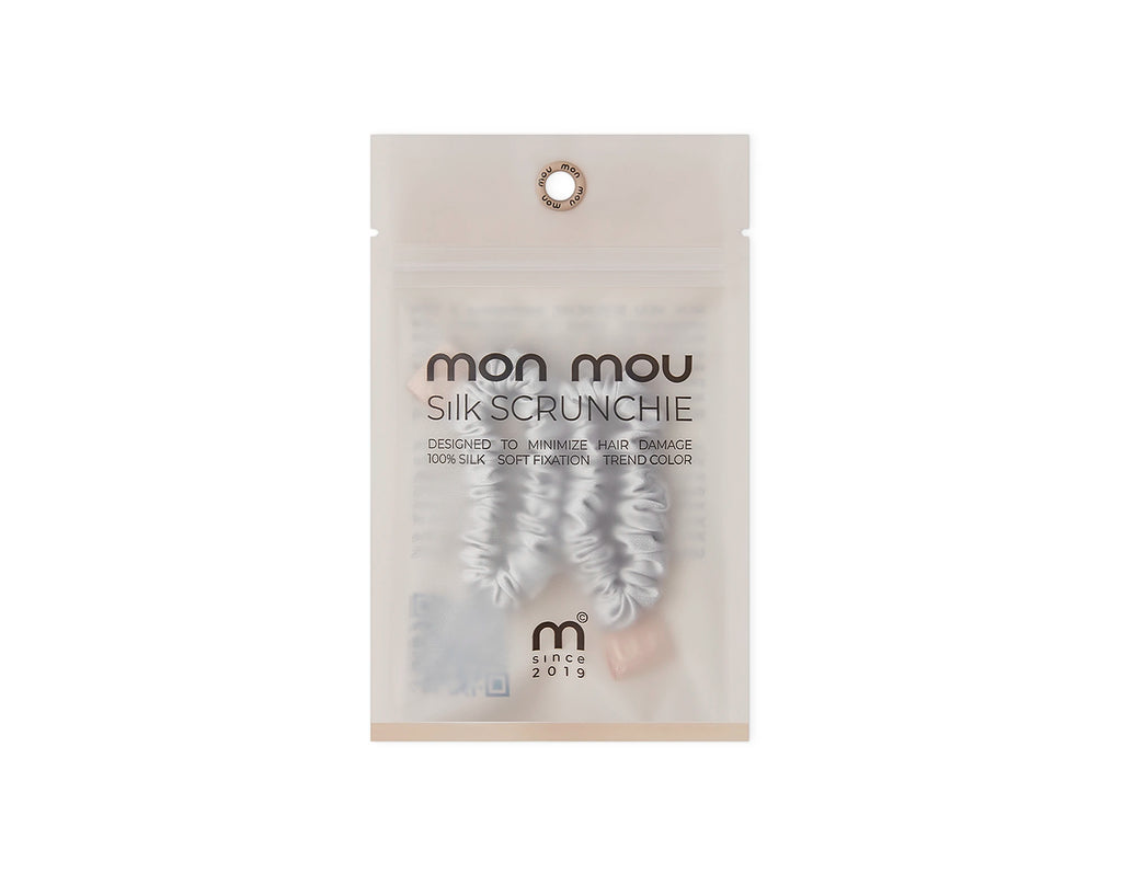 SILK MINI SLIM SCRUNCHIE SET набір тонких шовкових міні-резинок