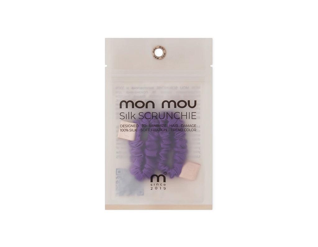 SILK MINI SLIM SCRUNCHIE SET набір тонких шовкових міні-резинок