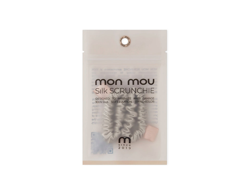 SILK MINI SLIM SCRUNCHIE SET набір тонких шовкових міні-резинок