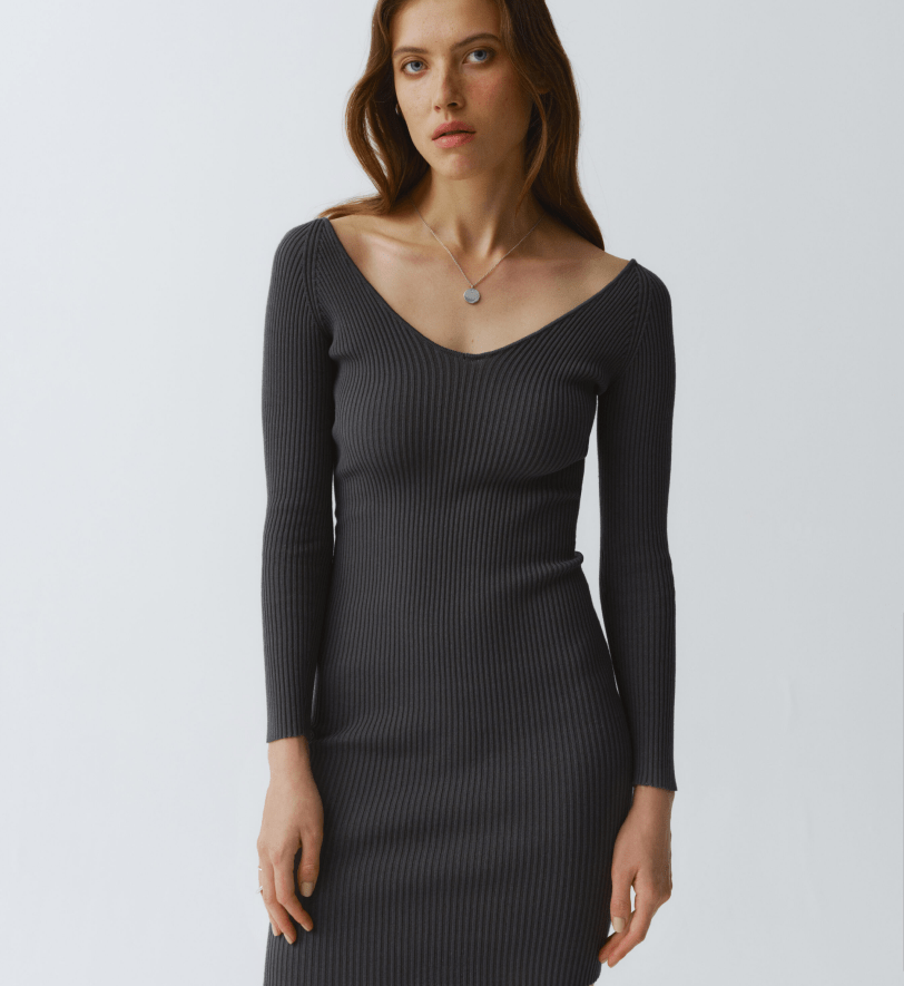 Сукня KNITWEAR міні grey