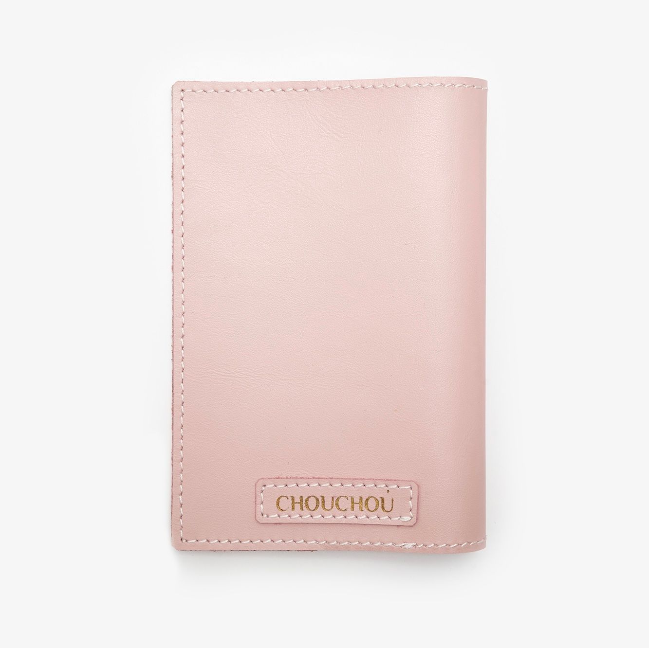 CHOUCHOU leather passport cover for dog red