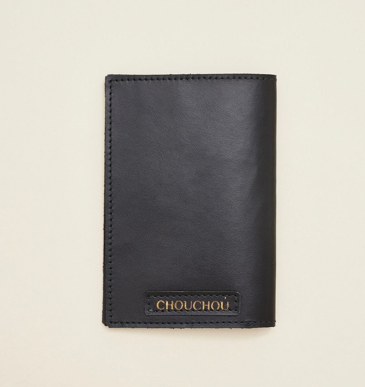CHOUCHOU leather passport cover for dog red
