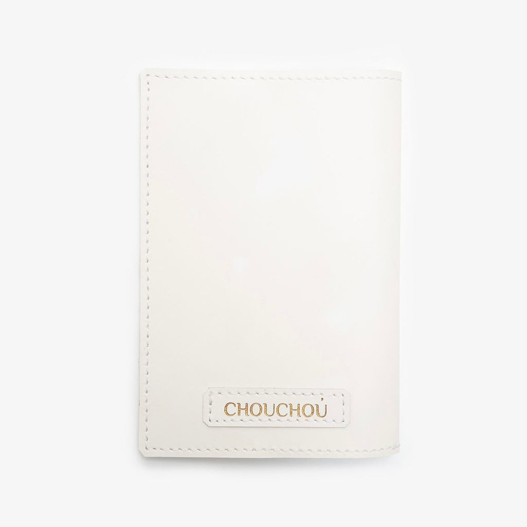 CHOUCHOU leather passport cover for dog red