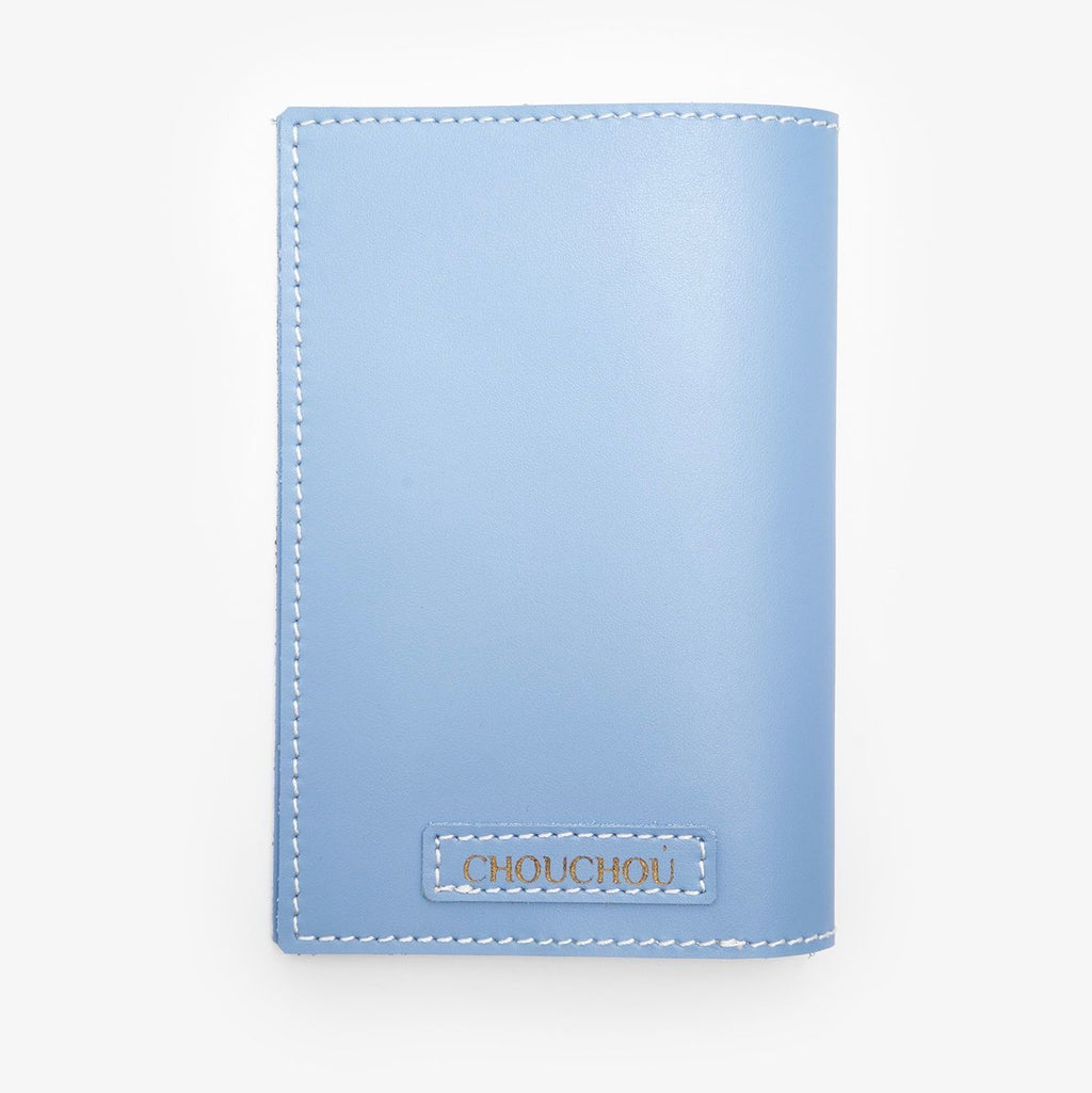 CHOUCHOU leather passport cover for dog red