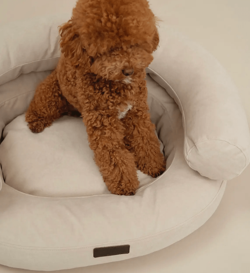 Лежак CHOUCHOU ортопедичний для собак "Marshmallow" бежевий