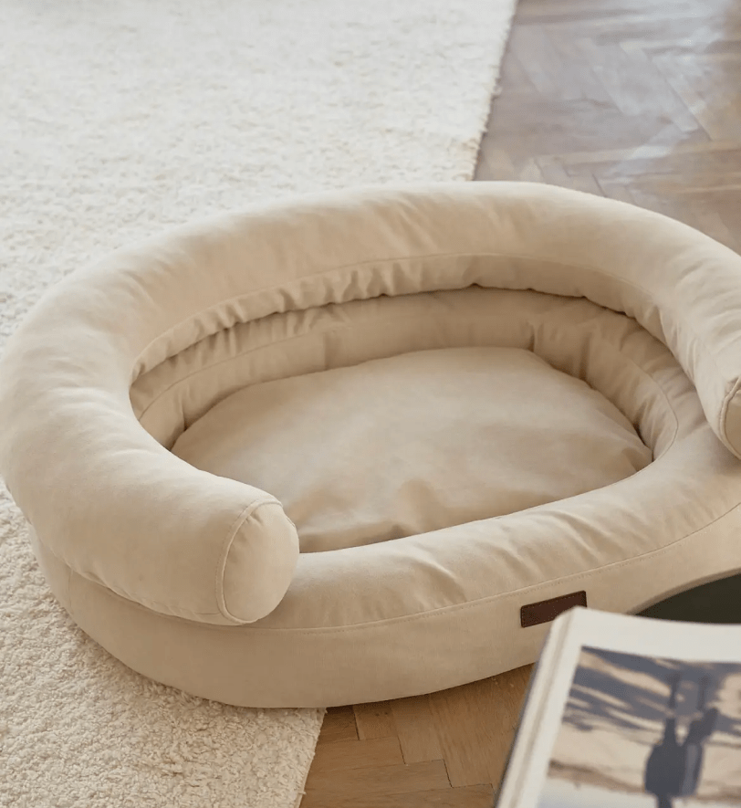 Лежак CHOUCHOU ортопедичний для собак "Marshmallow" бежевий