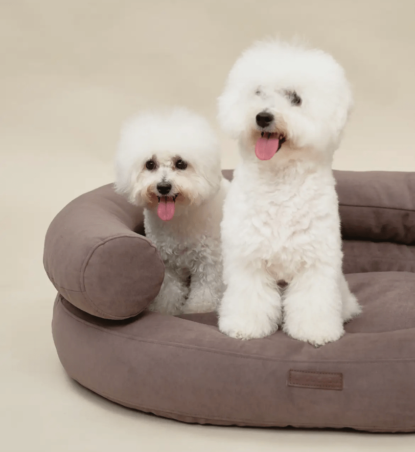 Лежак CHOUCHOU ортопедичний для собак "Marshmallow" коричневий