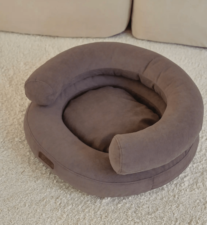 Лежак CHOUCHOU ортопедичний для собак "Marshmallow" коричневий