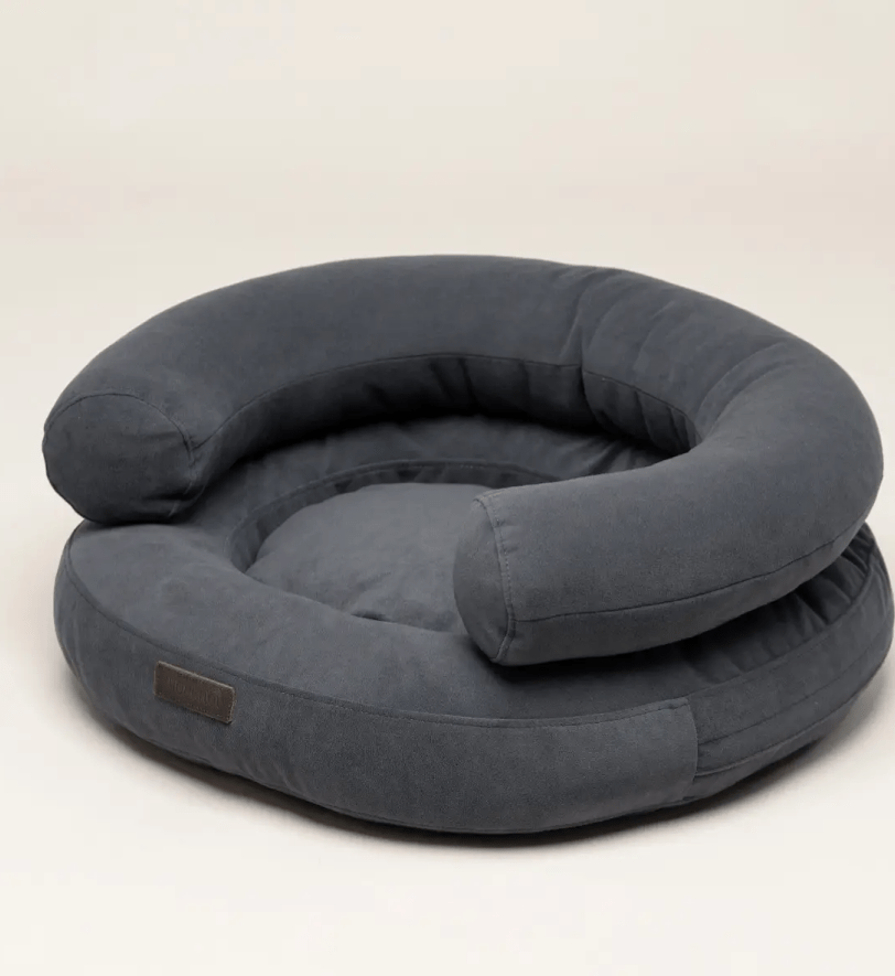 Лежак CHOUCHOU ортопедичний для собак "Marshmallow" темно-сірий