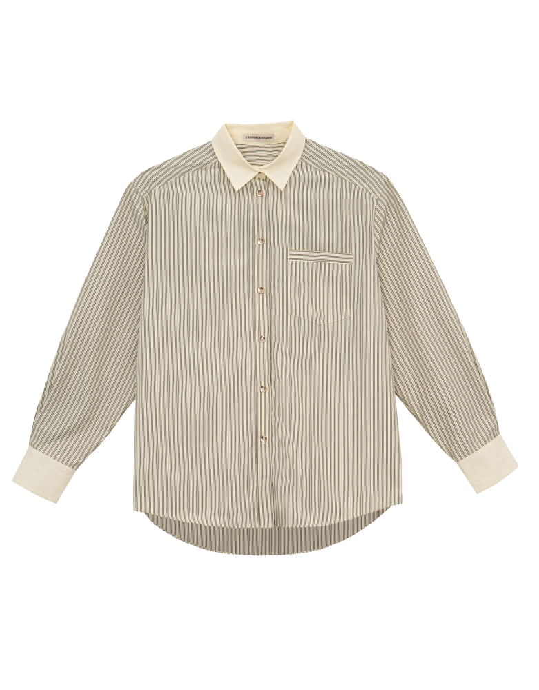 OVERSIZED SHIRT – STRIPE - фото 6