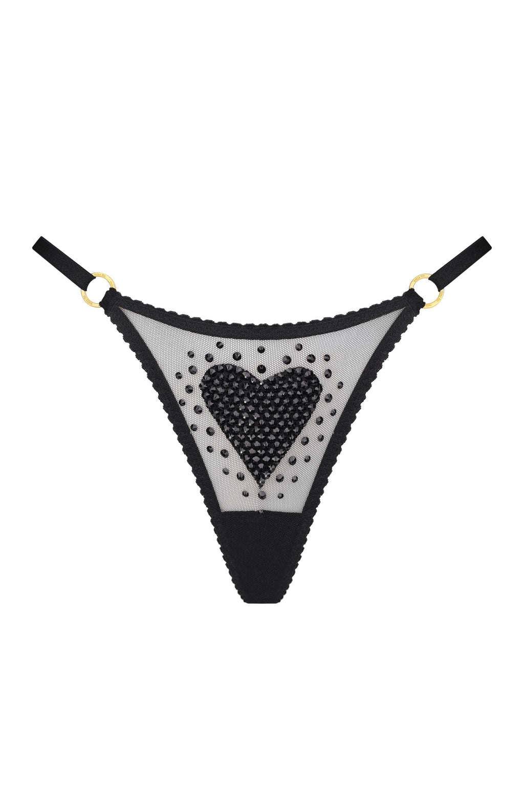 Трусики Black Love Cristal Black Shine - фото 1
