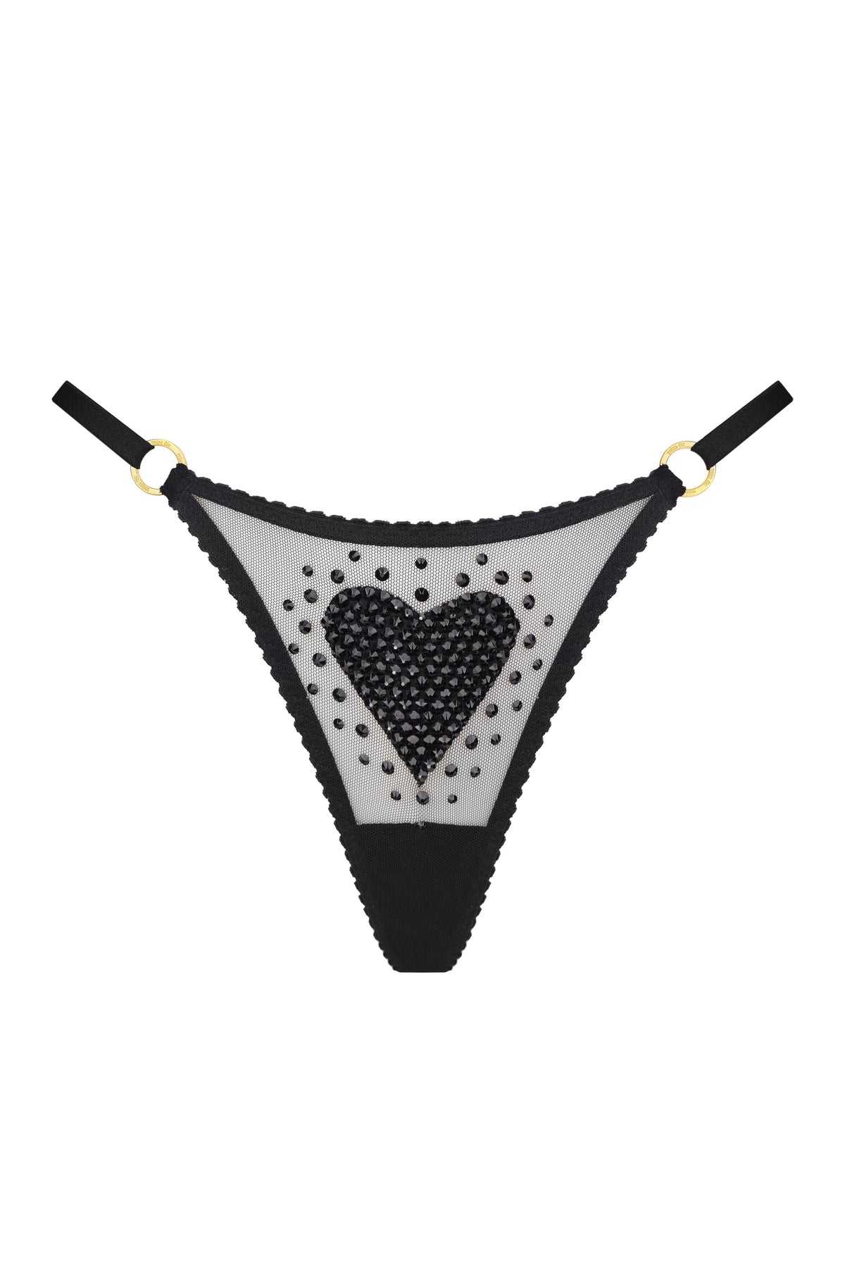 Трусики Black Love Cristal Black Shine - фото 1