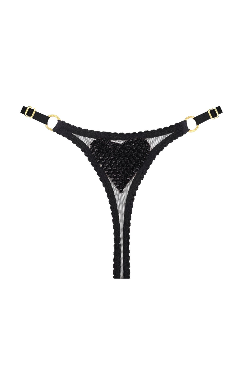 Трусики Black Love Cristal Black Shine - фото 2